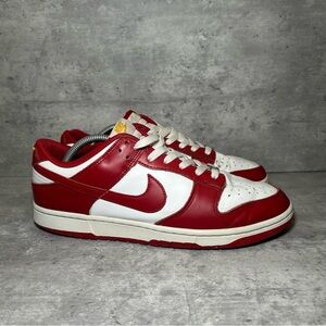 Nike Dunk Low Retro Sneakers DD1391-602 Mens sz 10.5 - red/white